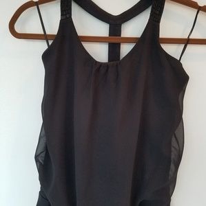 Express Women's Black Tank Beaded Sz XS